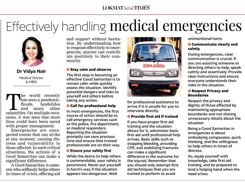Effectively handling medical emergencies